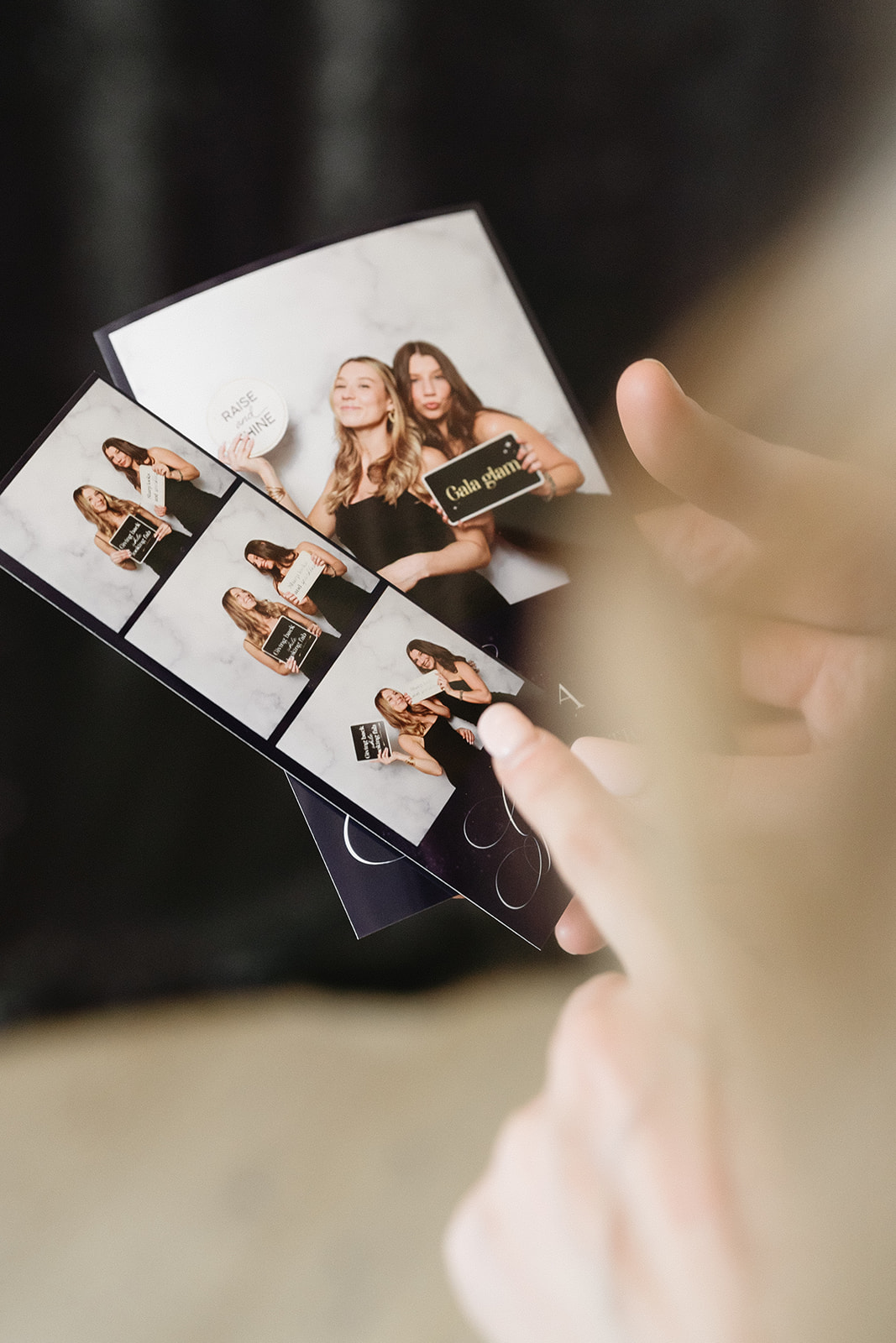 Custom branded photo booth start screen